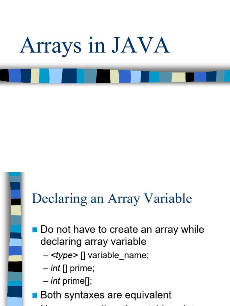 JAVA Arrays Till Quiz 1 | PDF | Integer (Computer Science) | Java ...