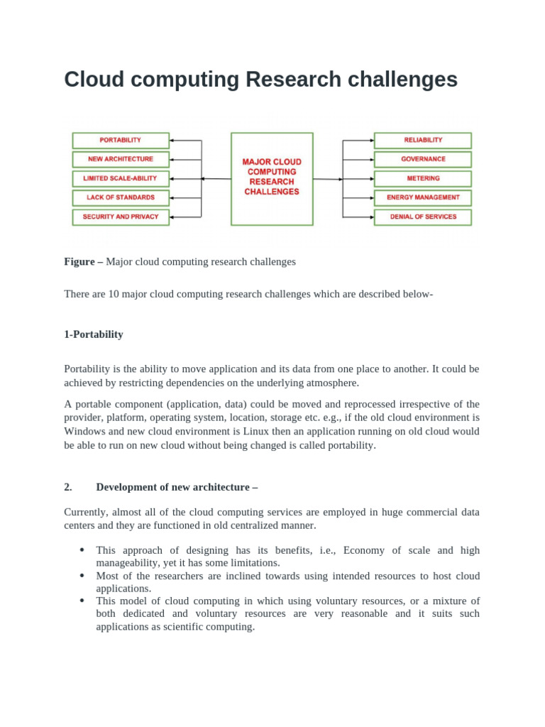 Cloud Computing Research Challenges | PDF | Cloud Computing | Computing