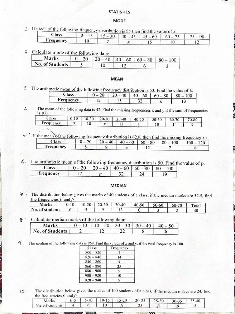 Statistics | PDF