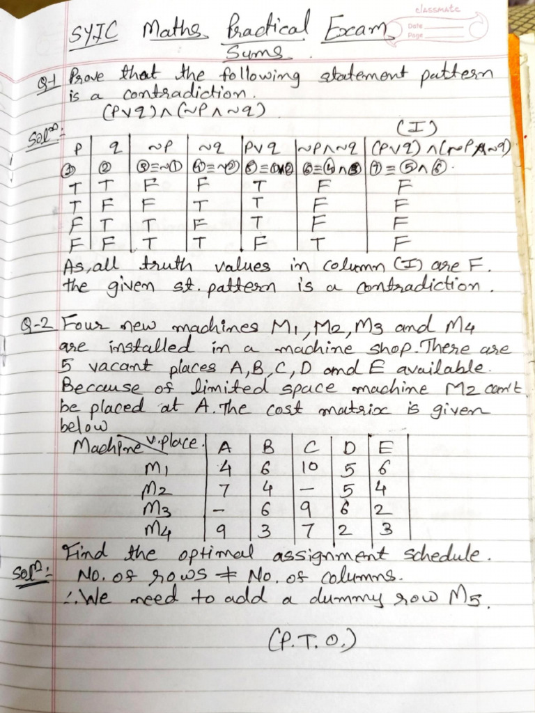 Practical Exam Preparation Sums | PDF