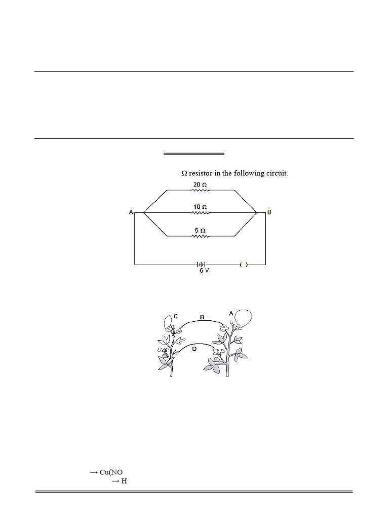 Science Class X October Monthly Test 2025 Sample Paper 01 QP | PDF ...