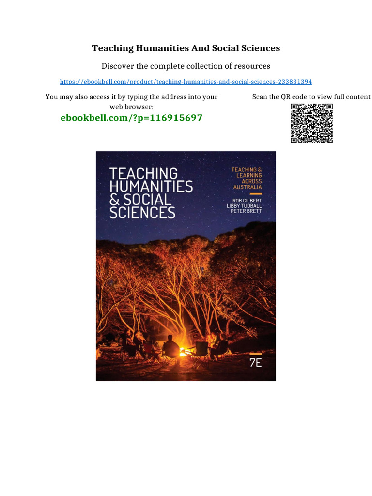 Teaching Humanities and Social Sciences Full Access | PDF ...