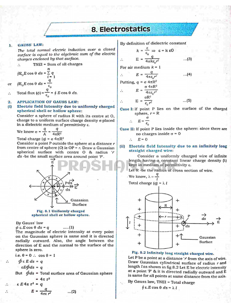 Electrostatics | PDF