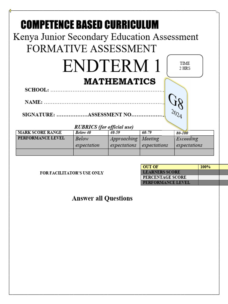 G8 MATH QS | PDF | Mathematics | Pedagogy