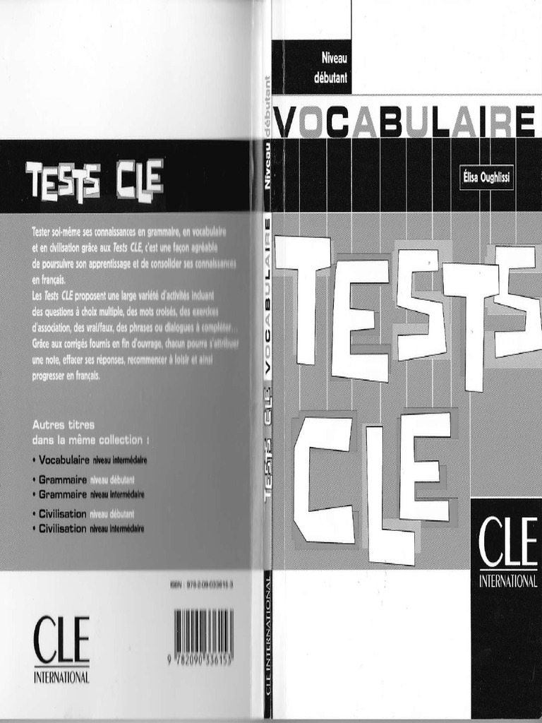 TESTS CLES Vocabulaire | PDF