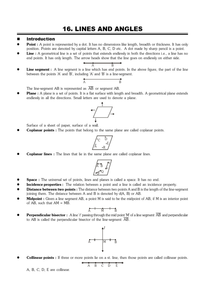 Lines and Angles | PDF