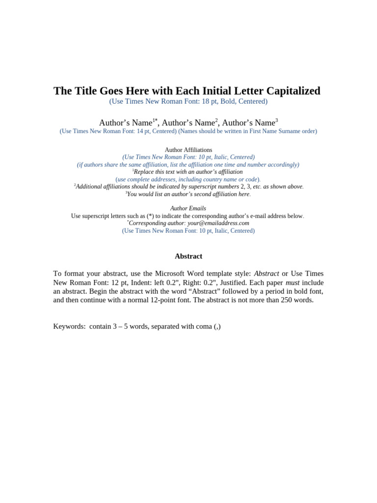 Abstract Template Isoph | PDF
