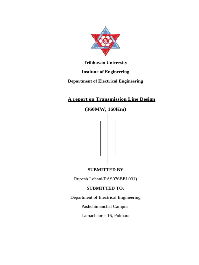 Transmission Line Design Record | PDF | Electric Power Transmission ...