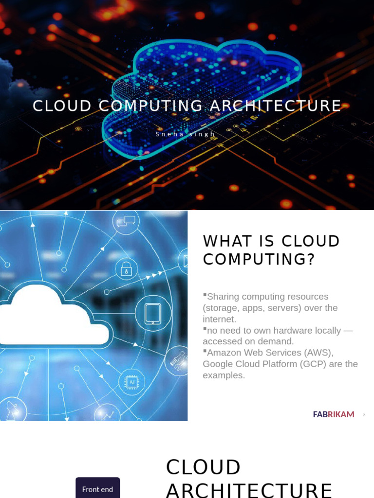 Cloud Computing Architecture 2 | PDF | Cloud Computing | Software As A ...