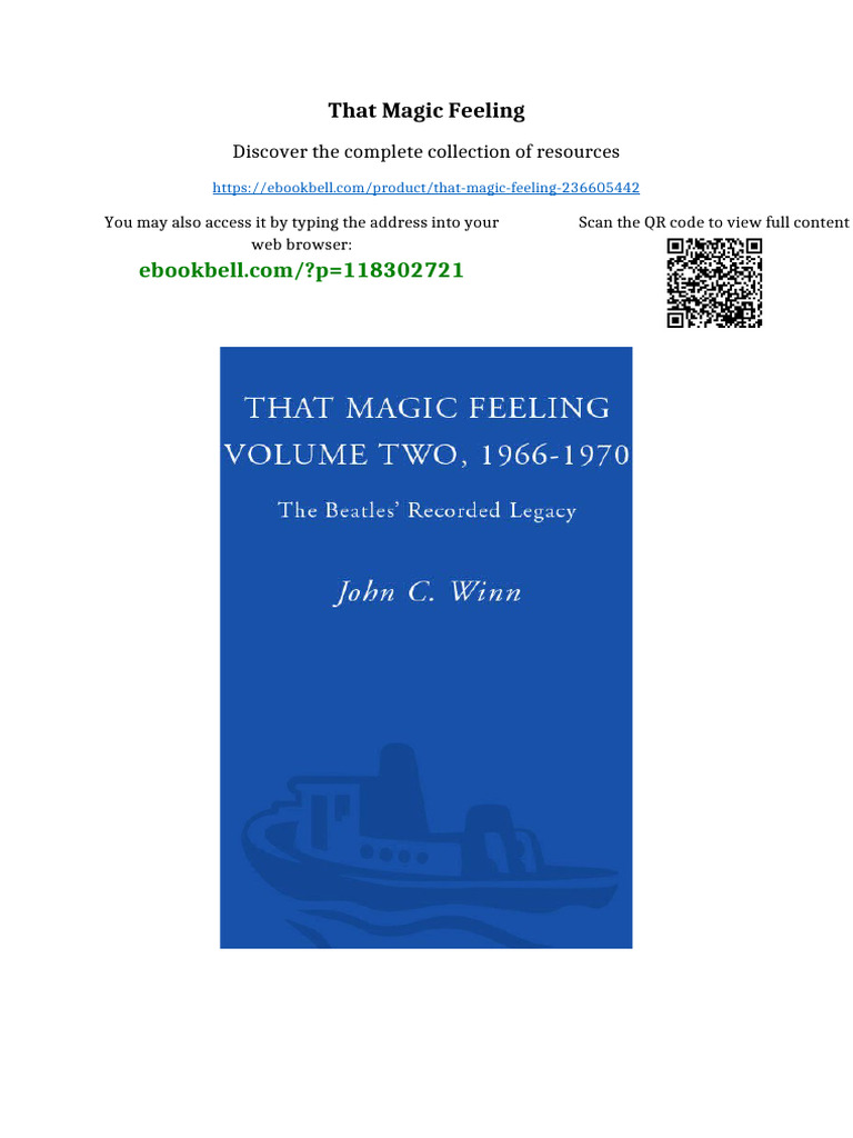 That Magic Feeling pdf version | PDF | Foods | Dietary Fiber