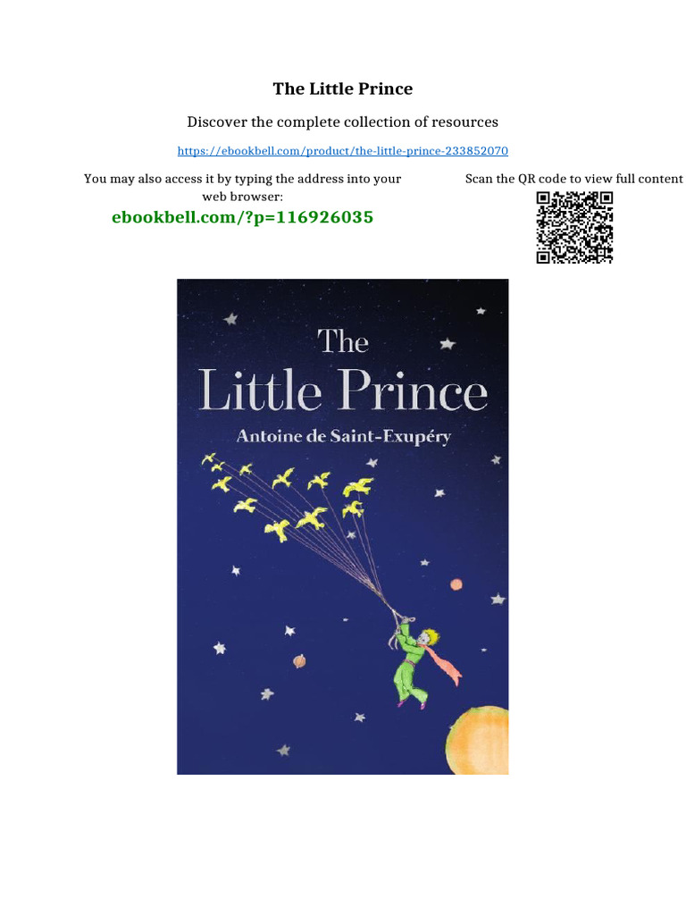 The Little Prince No Waiting Time | PDF