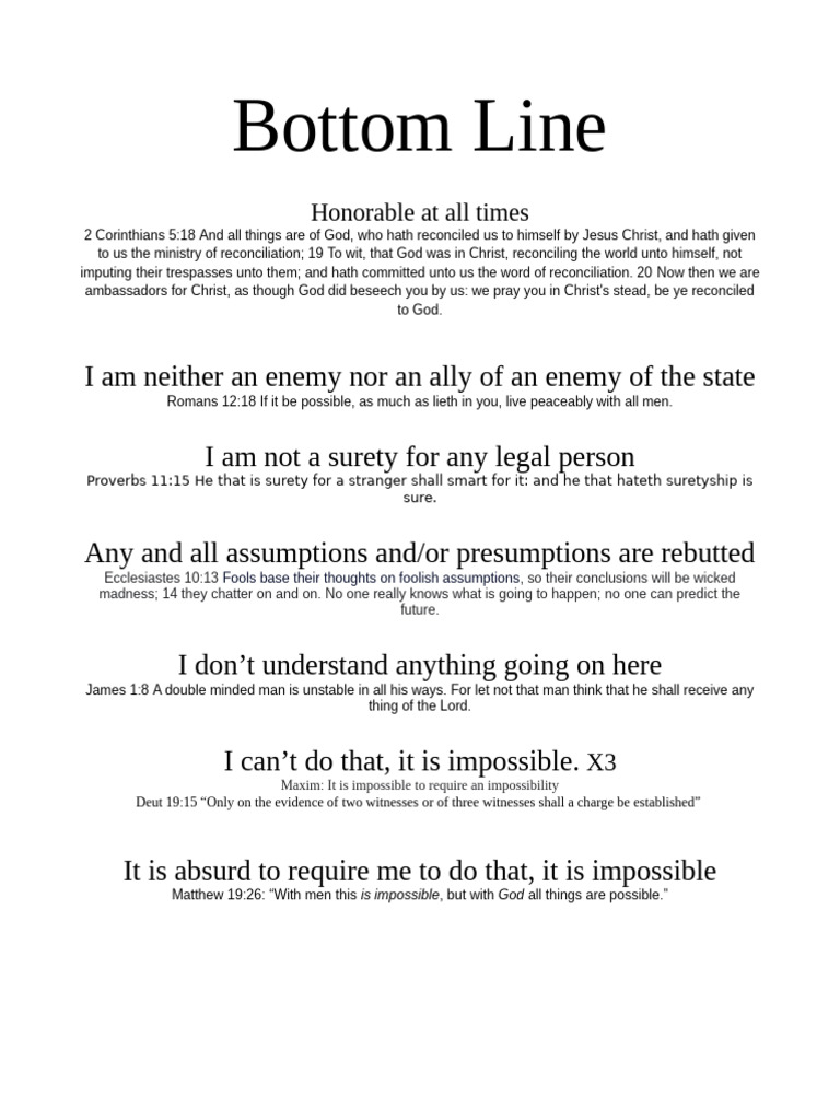 Bottom Line | PDF