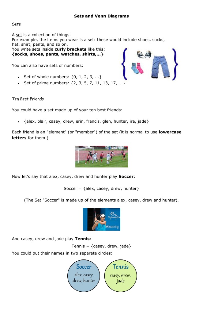 Understanding Sets and Venn Diagrams | PDF | Mathematical Concepts ...