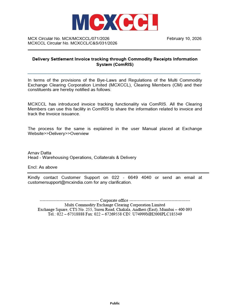 Circular - 071 - 2026 | PDF