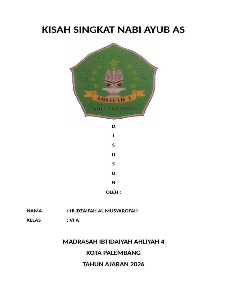 Kisah Singkat Nabi Ayub As | PDF