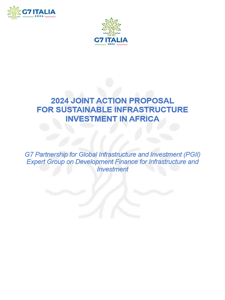 2024 PGII Joint Action Proposal | PDF | Infrastructure | International ...
