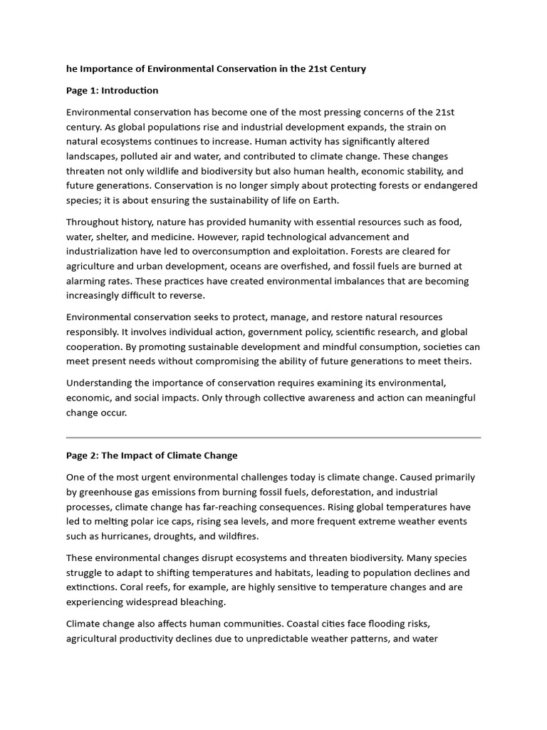 How to Conservation | PDF | Climate Change | Agriculture