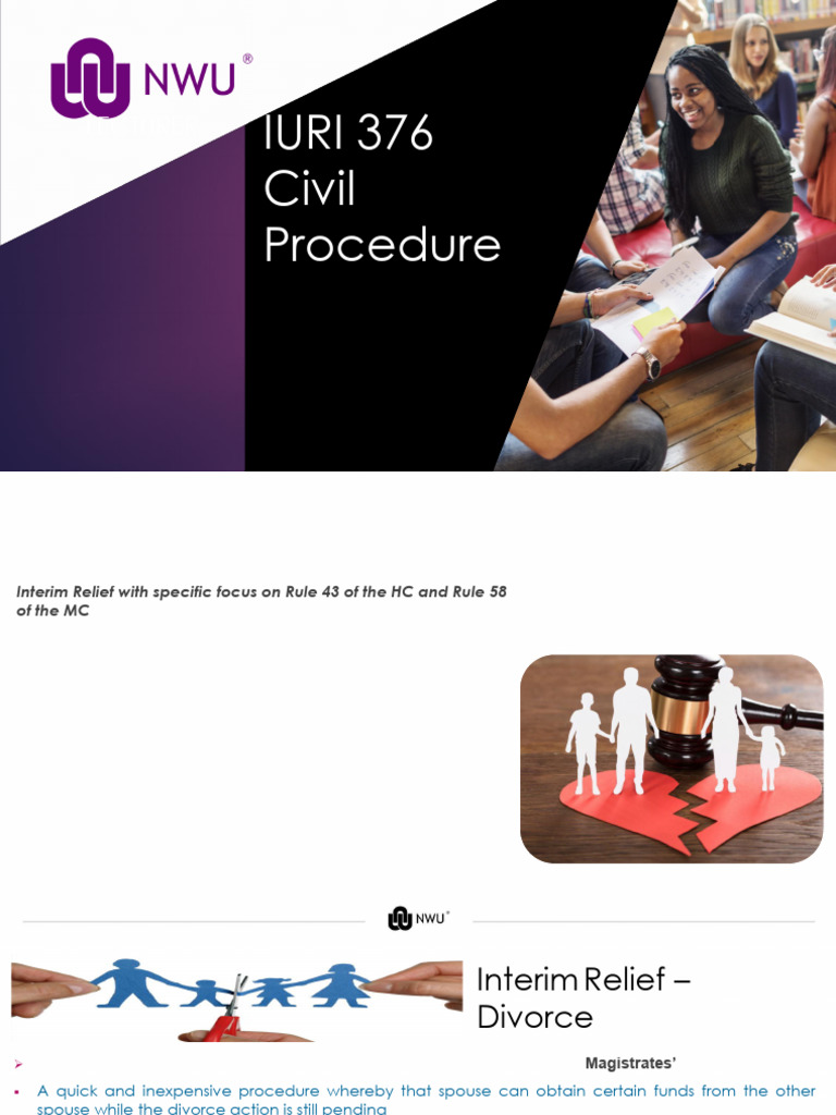 Interim Relief | PDF | Divorce | Affidavit