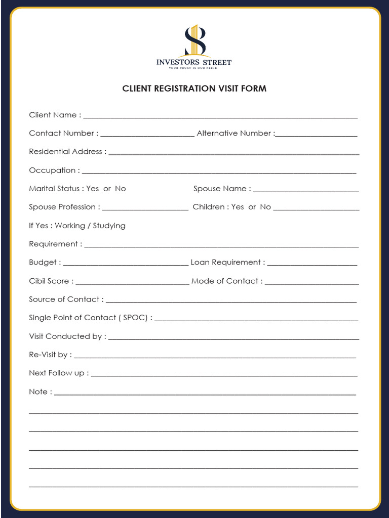 Visiting Form | PDF