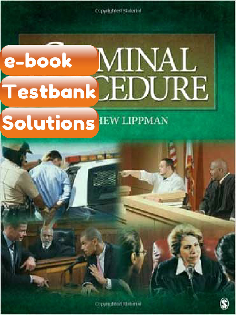 Testbank Criminal Procedure 1st Edition Lippman Fast Download | PDF ...
