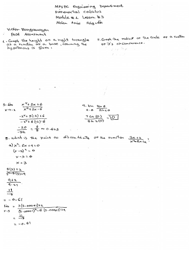 Differential Calculus | PDF
