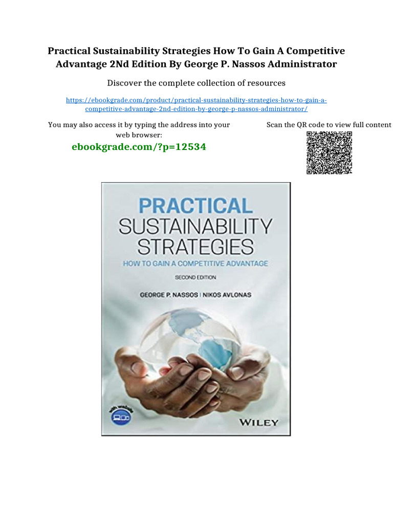 Practical Sustainability Strategies How To Gain A Competitive Advantage ...