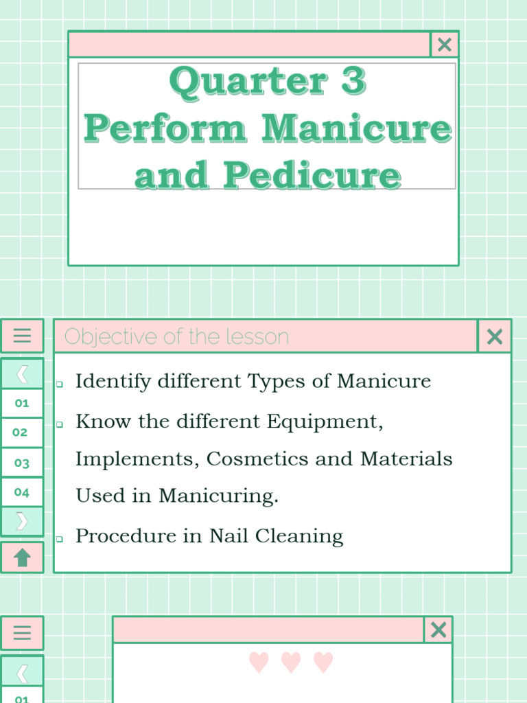 1.1 Lesson 1 Perform Manicure and Pedicure | PDF