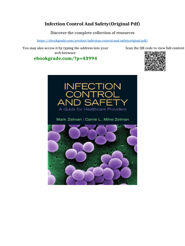 Infection Control and Safety (Original PDF) Available All Format | PDF
