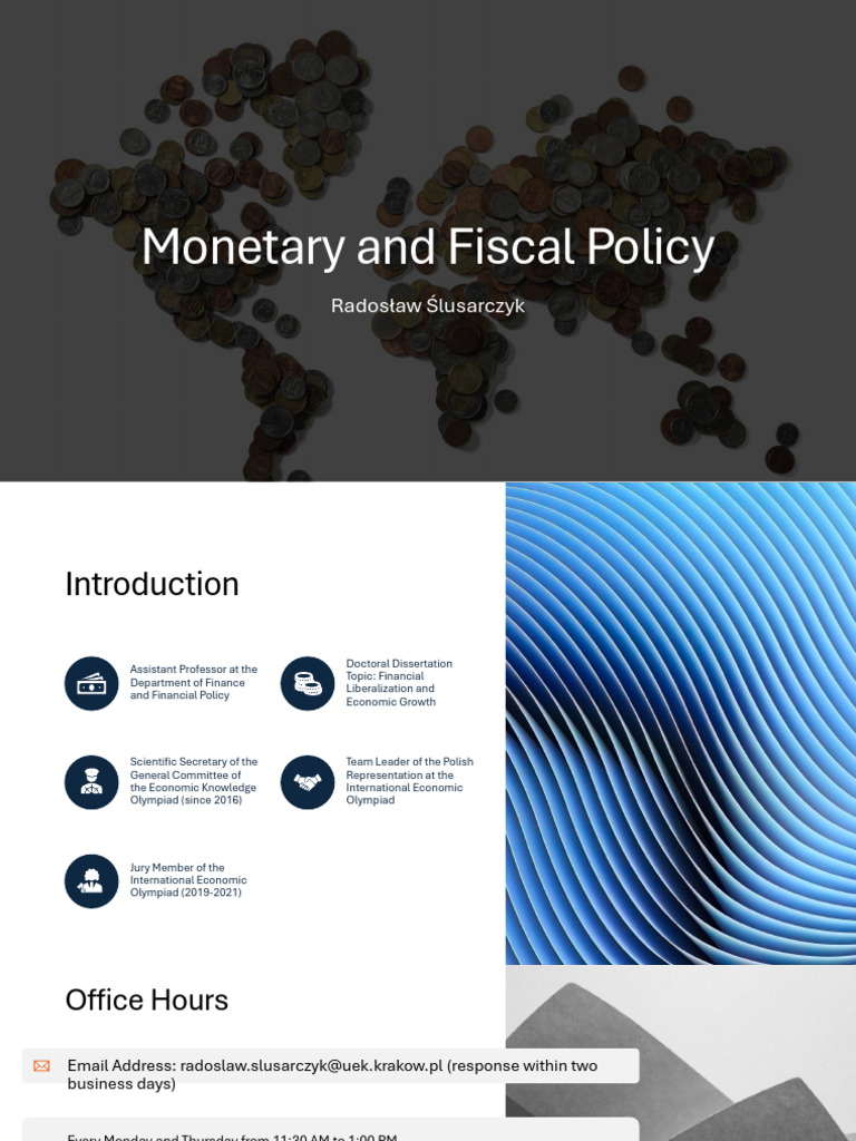 Monetary and Fiscal Policy - Introduction Part I | PDF | Lender Of Last ...