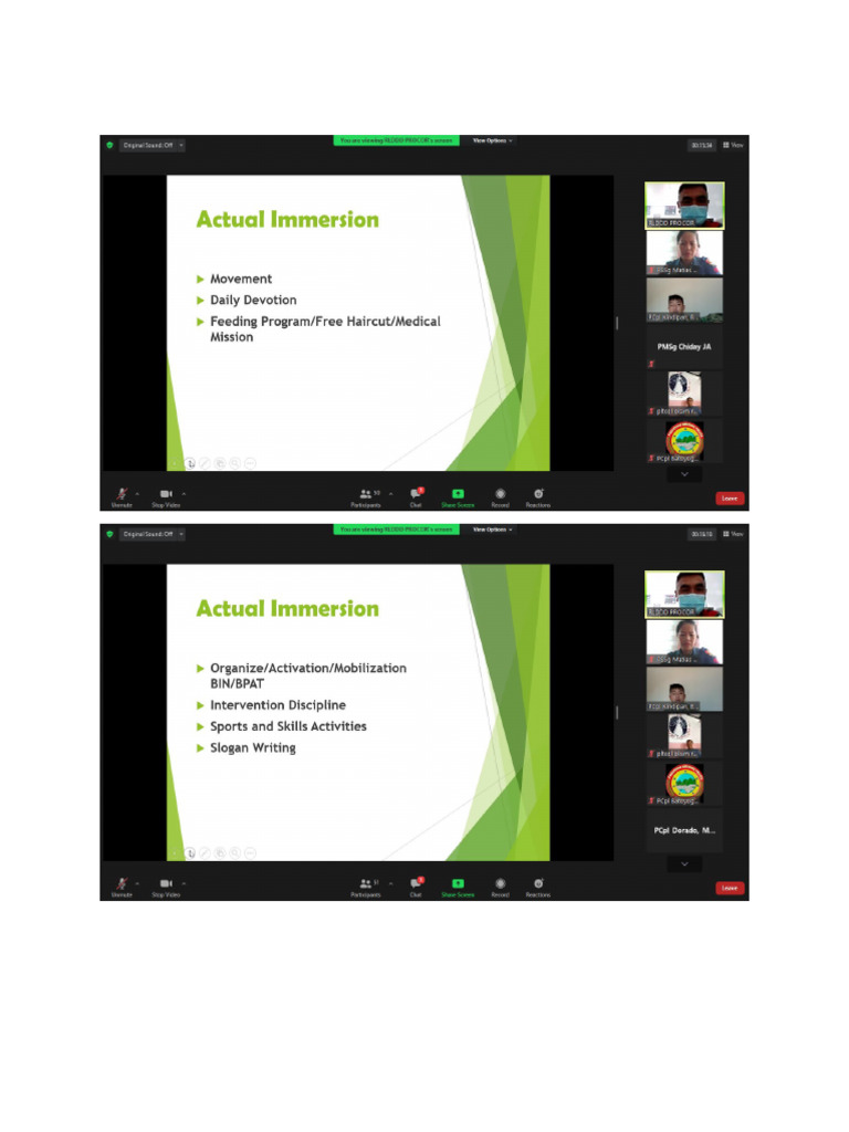 Community Based Immersion Program | PDF