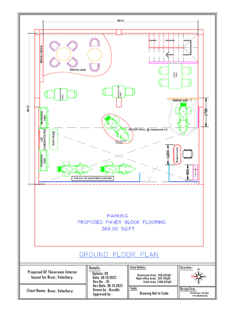 30.10.2025 River Velachery GF Showroom Layout Opt 03 r01 | PDF