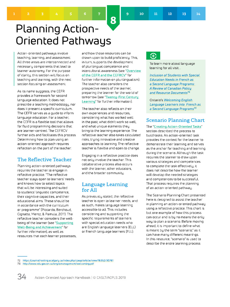 AOA-Handbook CASLT - Chapter 8 Planning Action Oriented Pathways ...