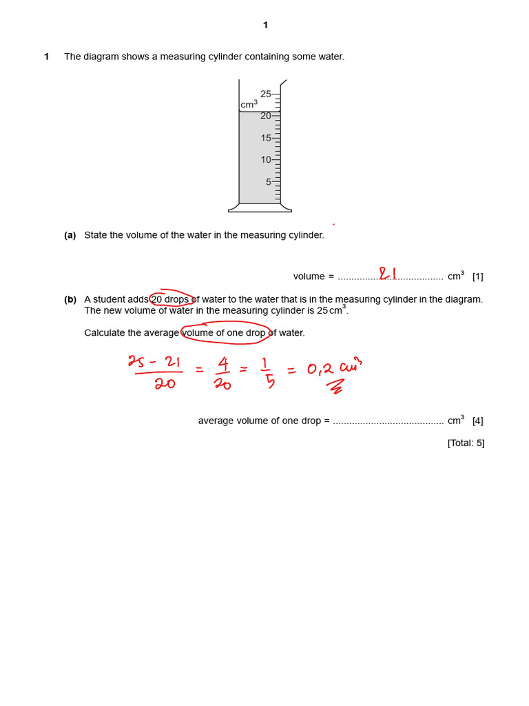 My Test | PDF | Volume | Pendulum