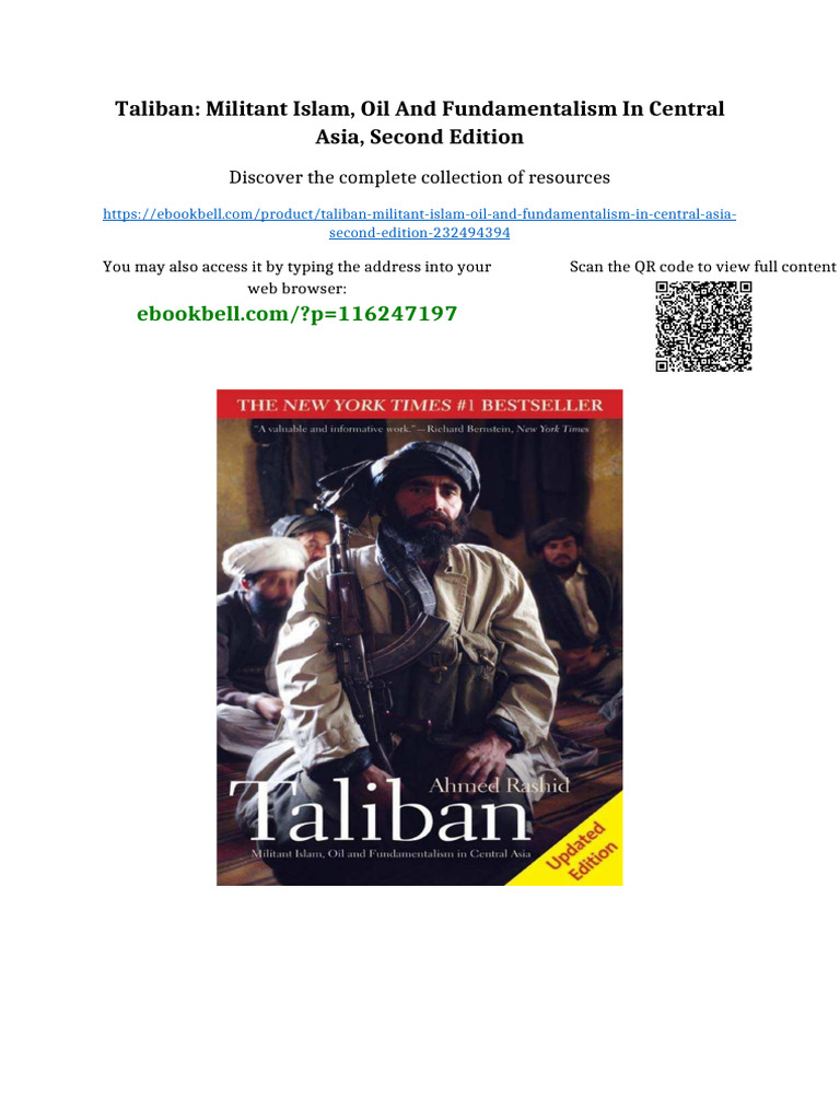 Taliban: Militant Islam, Oil and Fundamentalism in Central Asia, Second ...