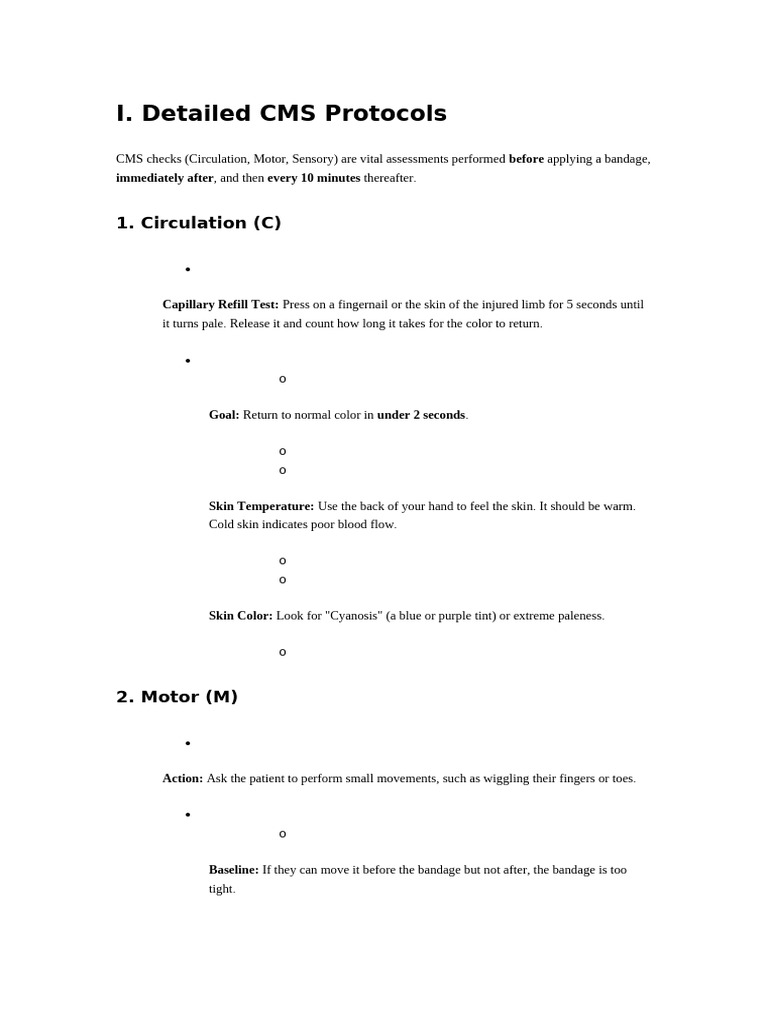 I. Detailed CMS Protocols: 1. Circulation (C) | PDF