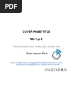 Shark Tank Pitch Template Guide | PDF | Investing | Valuation (Finance)