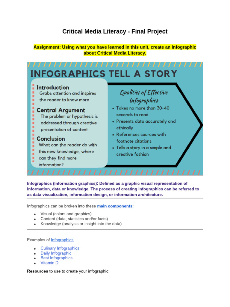 Final Project - Critical Media Literacy | PDF