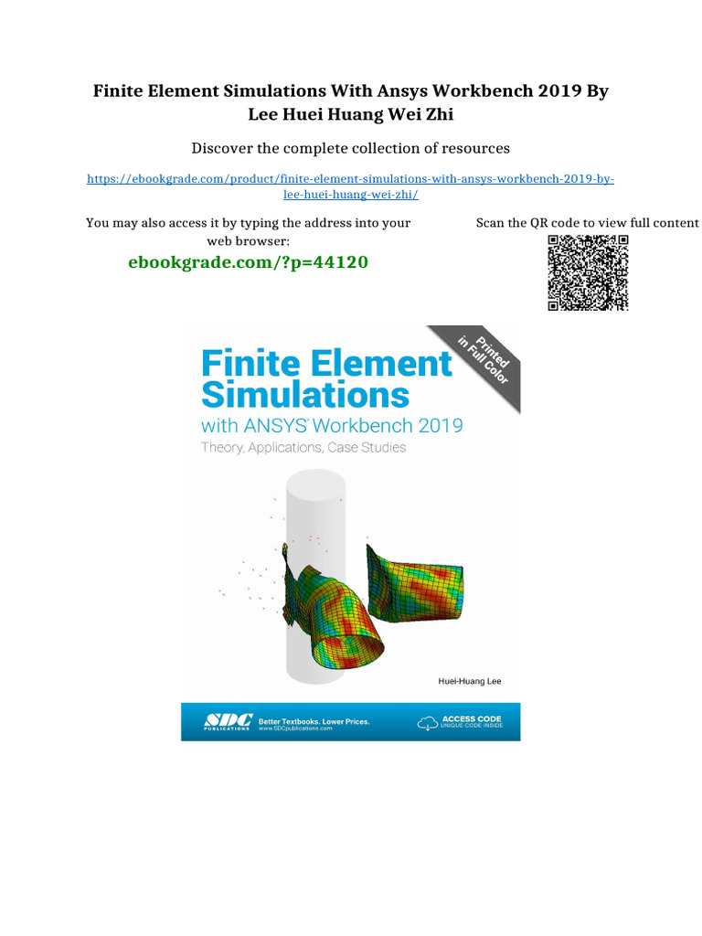 Finite Element Simulations with ANSYS Workbench 2019 By Lee Huei Huang ...