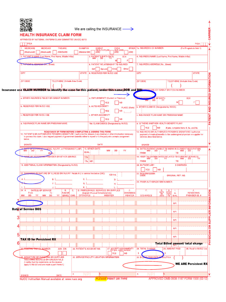 HCFA Example | PDF