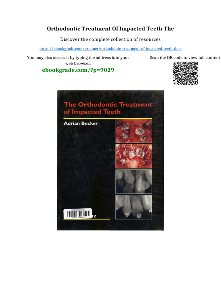 Orthodontic Treatment of Impacted Teeth The Ready to Read | PDF ...