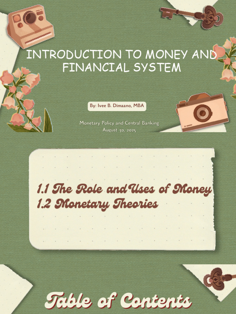 Week 2-3 - Introduction To Money and Financial System | PDF | Money ...
