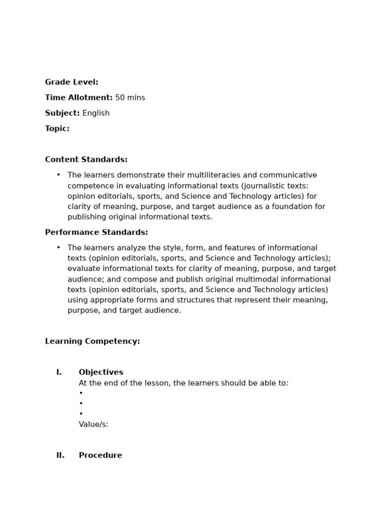 Slp Format | PDF