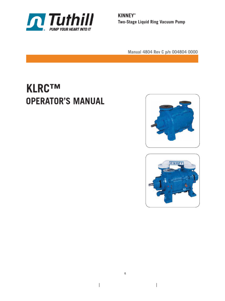KLRC | PDF | Pump | Valve