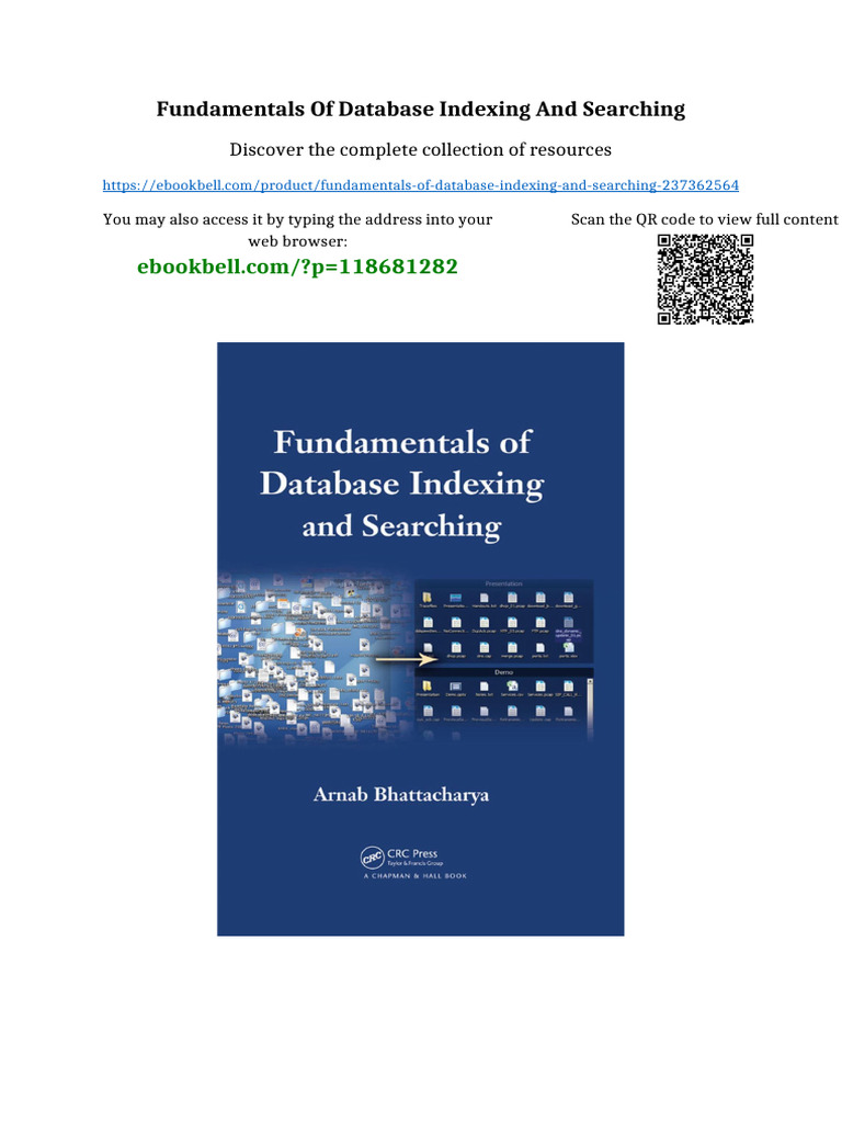 Fundamentals of Database Indexing and Searching All Chapters Available ...