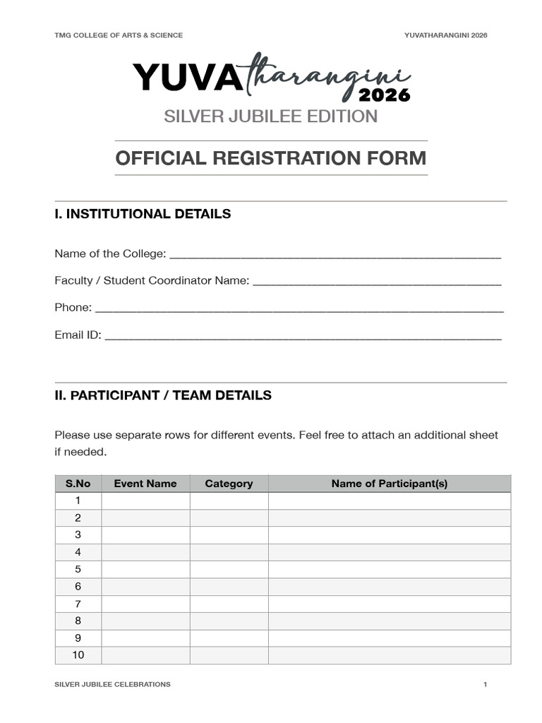Registration Form | PDF