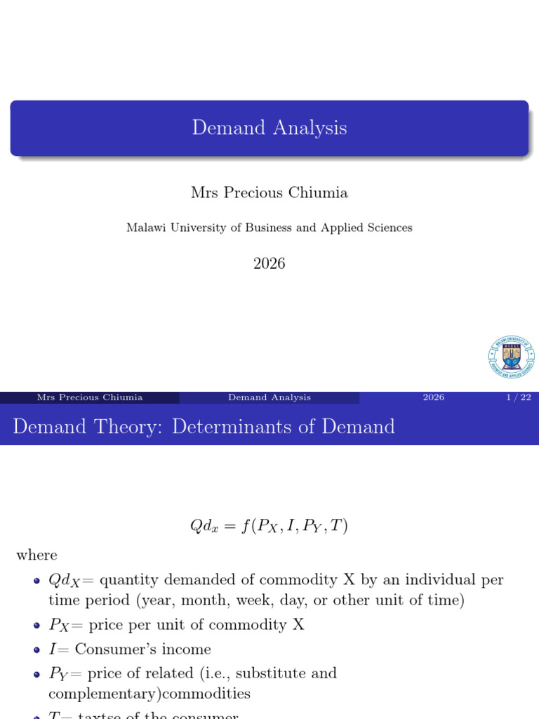 CH03 Demand Analysis | PDF | Demand | Elasticity (Economics)