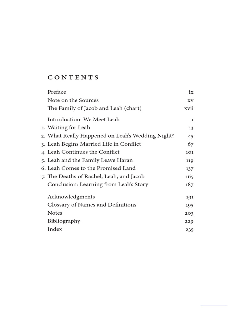 The Lost Matriarch: Finding Leah in The Bible and Midrash | PDF | Jacob ...