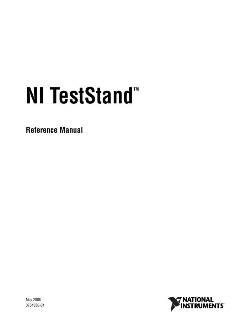 NI TestStand Reference Manual | PDF | Databases | Computer File