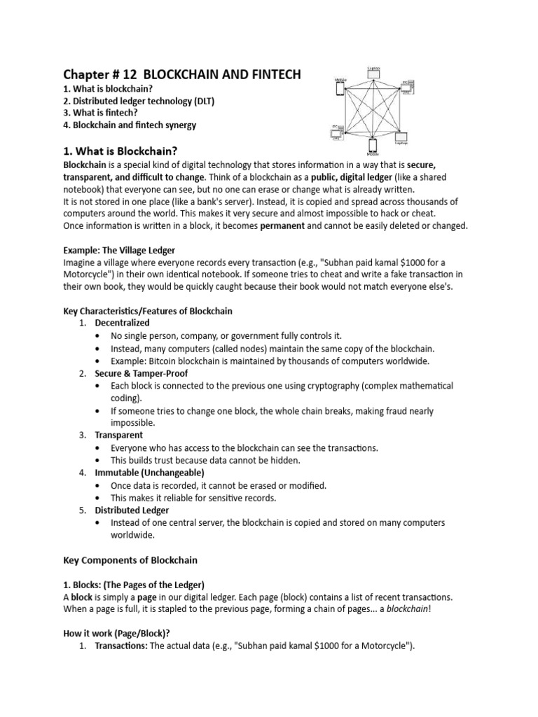 12- Chpater # 12 Block Chain | PDF | Financial Technology | Finance ...