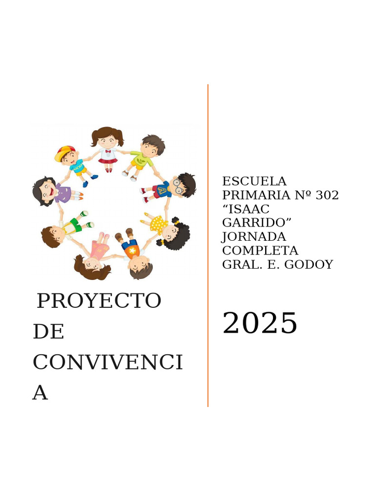 Proyecto de Convivencia 2025 | PDF | Tolerancia | Salón de clases